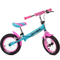 Беговел детский PROFI KIDS 12д. M 5454AB, надувные колеса, бирюзово-розовый